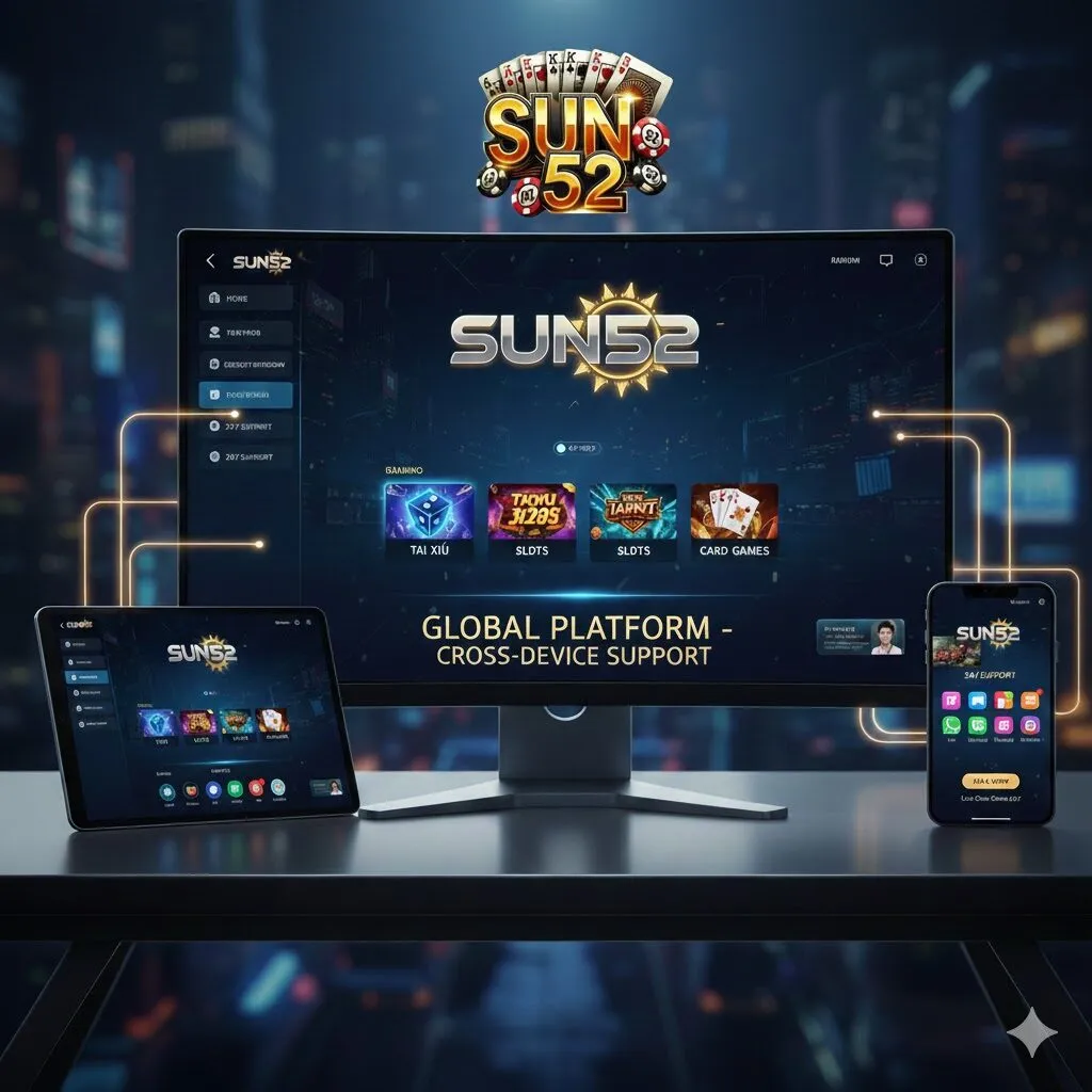 Giới Thiệu Sun52 – Cổng Game Đổi Thưởng Đẳng Cấp Quốc Tế 1 Giao diện Sun52 đẳng cấp quốc tế - Hỗ trợ đa nền tảng PC Android iOS