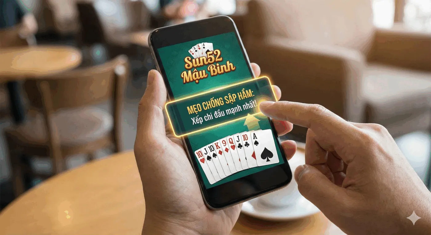 Chơi Game Bài Mậu Binh Sun52 – Bí Kíp Xếp Bài Ăn Chi & Link Tải 2025 2 Mẹo xếp bài Mậu Binh chống sập hầm
